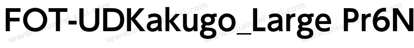 FOT-UDKakugo_Large Pr6N DB字体转换